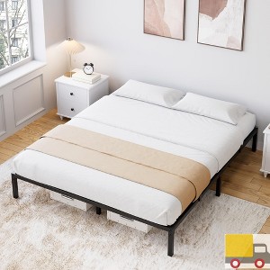 Garvee Metal Platform Bed Frame with Heavy Duty Steel Slats,Noise-Free,Reinforced Center Support,Under-Bed Storage Space,No Box Spring Needed - 1 of 4