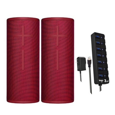 Ultimate Ears MEGABOOM 3 Wireless Bluetooth Speaker with 2-Port Adapter -  Blue 