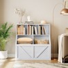 Kids Toy Storage Organizer with Bookshelf - 3-Tier Toy Shelf & 2 Bins, Child-Safe Design, Easy Assembly - 3 of 4