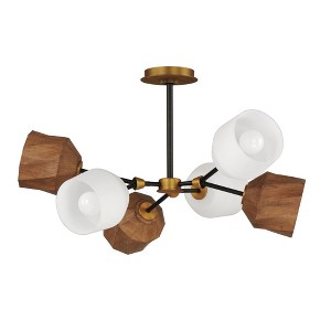 Maxim Lighting Akimbo 6 - Light Pendant in  Dark Bronze/Antique Brass - 1 of 1