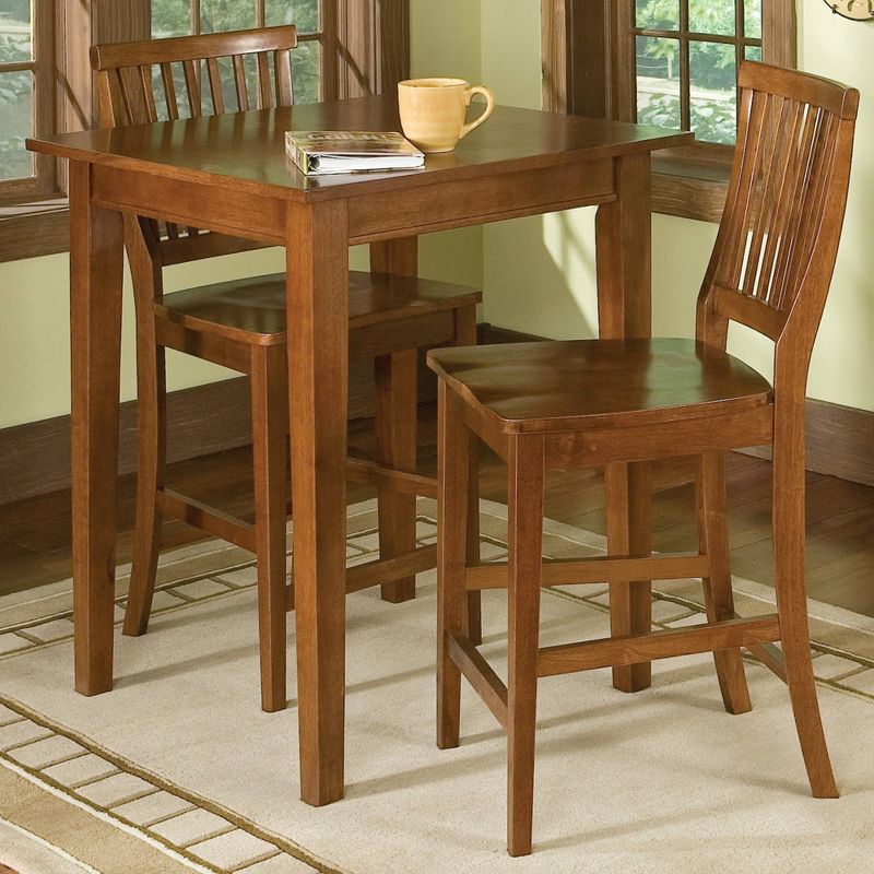 Arts and Crafts Square Bistro Table Wood/Cottage Oak - Home Styles, 5 of 7