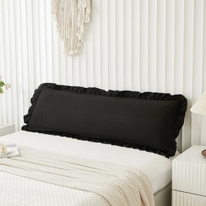 Ruffled Pillow Shams & Body Pillow Cover – Soft Wrinkle Resistant Bedding Collection Envelope Closure - 1 of 4