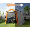 AMERLIFE Portable Storage Shelter, Heavy Duty Outdoor Shed with 2 Windows, Zipper Door - 4 of 4