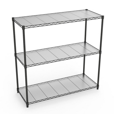 NicBex 47.20" 3-Tier Bookshelf with Adjustable Metal Shelves Bookcases for Living Room Home Office