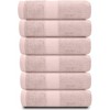 White Classic Luxury 100% Cotton Hand Towels Set of 6 - 16x30" - 2 of 4