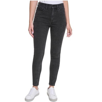Calvin Klein Womens High Rise Skinny Fit Jeans