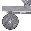 vidaXL Patio Sun Lounger with Cushion Gray Solid Acacia Wood - 4 of 4