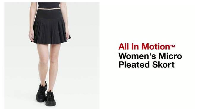 Women's Micro Pleated Skort - All In Motion™, 2 of 13, play video
