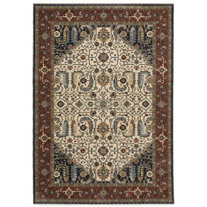 Oriental Weavers Aberdeen 752W1 Ivory/ Red Indoor Area Rug - 2' x 3' - 1 of 4