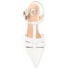 Journee Collection Women's Medium and Wide Width Jazlynn Buckle Kitten Heel Pointed Toe Pumps - 4 of 4