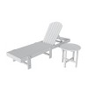 WestinTrends Dylan 2 Piece Poly Reclining Chaise Lounge - 3 of 4