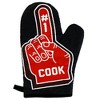 Number One Cook Oven Mitt Funny Sports Fan Foam Finger Sarcastic Kitchen Glove - Crazy Dog Bakeware - 2 of 4