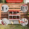 Chicken Nesting Box with Roll Out Egg Tray, Heavy Duty Galvanized Steel, Rustproof & Ventilated Laying Box for Chickens/Ducks, Wall Mount - 3 of 4