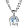 Iced Out Cuban Chain for Men - Silver & Gold Plated Hip Hop Jewelry - 2 of 4