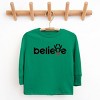 Believe Reindeer Antlers - Youth Long Sleeve Tee - 2 of 2