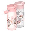 Zak Designs 2pk 18oz Minnie Mouse Harmony Straw Water Bottle Pink - 3 of 4