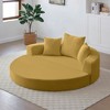 Kumasinova Convertible Circular Sofa Bed,Adjustable Futon Floor Sofa with No Assembly,Compressed Corduroy Lounge Sofa for Apartment,Living Room - 4 of 4
