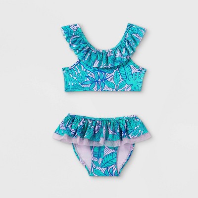 Toddler Girls' 2pc Leaf Print Bikini Set - Cat & Jack™