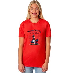 Mommin' Like It's 1776 Women's 4th Of July Short-Sleeve T-Shirt - 1 of 4