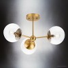 Urban Ambiance Luxury Minimalist Indoor Ceiling Light,  10-5/8''H x 22"W x 22''D,  Brushed Bronze Finish, UHP4445 - 3 of 4