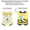 Big Dot of Happiness Honey Bee - Picture Bingo Cards and Markers - Baby Shower Shaped Bingo Game - Set of 18 - 3 of 4