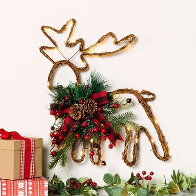 The Lakeside Collection Woven Figural Holiday Wall Hangings