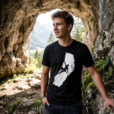 Мужские футболки Crazy Dog T-Shirts, Inc. Mens Funny T Shirts Cave Climber Sarcastic Graphic Tee for Men - Crazy Dog Men's T Shirt With Sarcastic Sayings Black S — фото 3