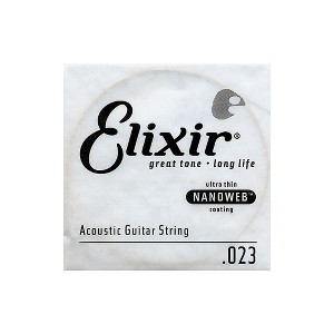 Elixir Nanoweb .023 Acoustic Guitar String 4-Pack Singles - 1 of 1