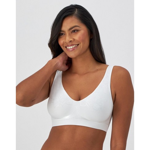 Bali Comfort Revolution Comfortflex Fit Seamless 2 ply Wireless Bra White Aztec M Women s Target