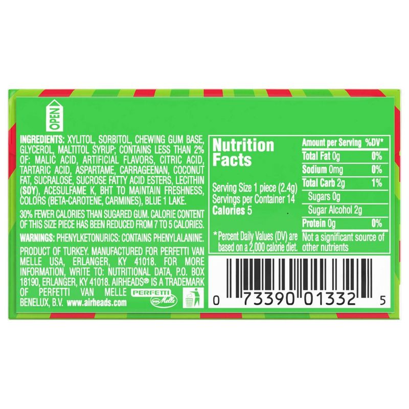Airheads Watermelon Gum - 14ct/1.23oz, 4 of 7