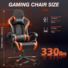 KERDOM Gaming Chair for Adults, Ergonomic Computer Gamer Chair, Black-Orange - 2 of 4