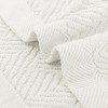 Unique Bargains Hotel Spa Bathroom Highly Absorbent Lightweight Striped Cotton Washcloths 12 Packs - 4 of 4