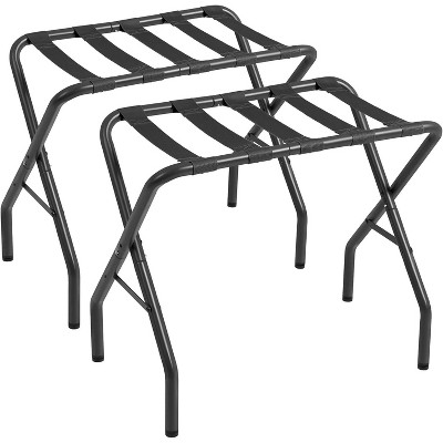Luggage Rack, Foldable Suitcase Stands Set of 2, Metal Luggage Holder for Guest Room, Bedroom, Hotel