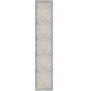 2'x10' Washable Neutral Farmhouse Boho Runner Rug - 1 of 4