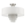 Livex Lighting Carlisle 4 - Light Semi-Flush Mount in  Brushed Nickel - 2 of 4
