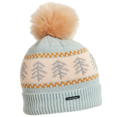 Turtle Fur Girls' Fluff Balls Pom Pom Beanie, Petal : Target