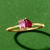 RS Pure by Ross-Simons 0.20 Carat Ruby and .20 Carat Pink Sapphire Toi Et Moi Ring in 14kt Yellow Gold - 4 of 4