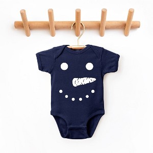 The Juniper Shop Snowman Face Baby Bodysuit - 1 of 2