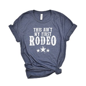 Simply Sage Market Women's This Ain't My First Rodeo  Short Sleeve Graphic Tee - 1 of 2