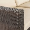 Christopher Knight Home 4pc Santa Rosa Wicker Outdoor Furniture Sofa Set Multibrown/Beige - 3 of 4