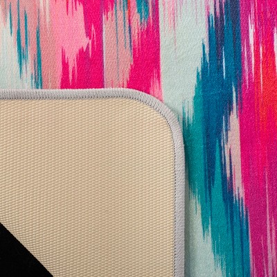 Daytona Fuchsia and Purple 4' x 6' Flat Woven Area Rug