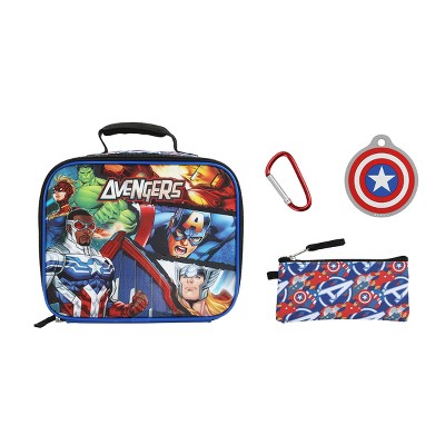 Marvel Avengers 4-Piece Lunch Kit (Including Allergy Alert Tag)