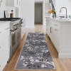 Washable Floral Runner Rug – Non-Slip, Easy-Clean, Soft Low-Pile Floor Mat for Hallway, Laundry & Kitchen - 3 of 4