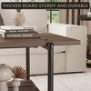 Homhougo 2-Tier Industrial Coffee Table with Storage Shelf Farmhouse Metal Rectangle Center Coffee Table, Rectangle Stable Metal - 4 of 4