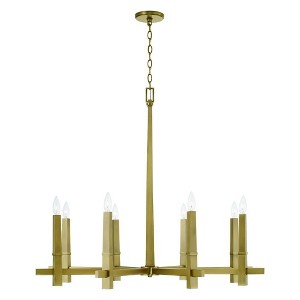 Capital Lighting Blake 8 - Light Chandelier in  Aged Brass - 1 of 1