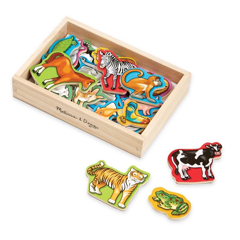 Melissa &#38; Doug 20 Wooden Animal Magnets in a Box, 5 of 16