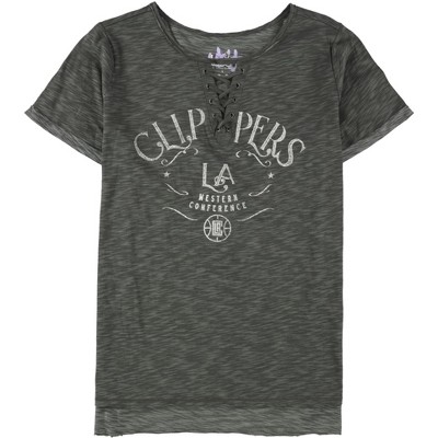 Touch Womens LA Clippers Graphic T-Shirt, Grey, X-Large