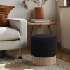 Meridian Furniture,Veranda Boucle Fabric Ottoman/Stool - 2 of 4
