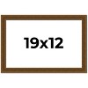 PosterPalooza | Flat Gold Picture Frame - UV Acrylic, Backing Board, Hanging Hardware Included - 2 of 4