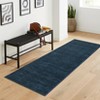 Modern Solid Living Room Rugs, Washable Non Slip Bedroom Carpet, Indoor Contemporary Area Rug for Home Decor - 4 of 4